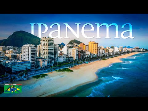 【4K】Ipanema Beach from Above | Times of Corona Virus BRAZIL 2020 | Rio de Janeiro Drone | April 15