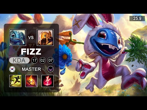 Fizz vs Azir Mid - KR Master - Patch 25.9 Season 15