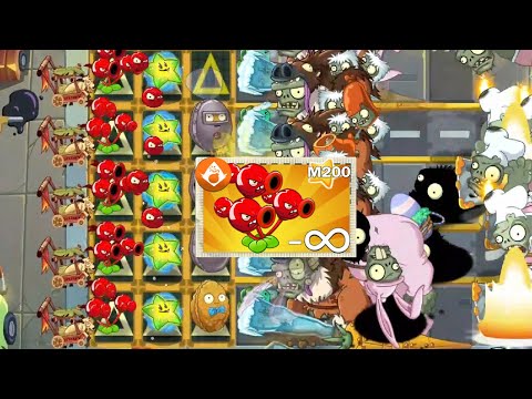 PvZ 2 Battle - Random Plants Three Cherry Shooter Max Level Power Up in Plants vs Zombies 2