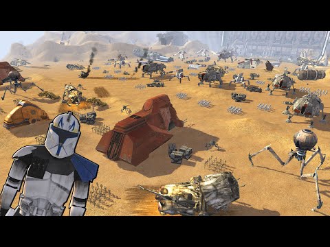 Rex's 501st Defends Crashed VENATOR Hanger! - Men of War: Star Wars Mod Battle Simulator