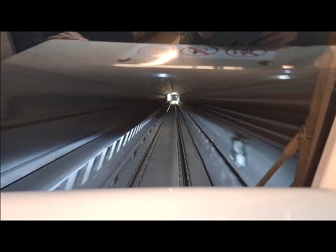 Budapest metro M4 automatic line with no driver. Ride to see how subway driver sees the ride