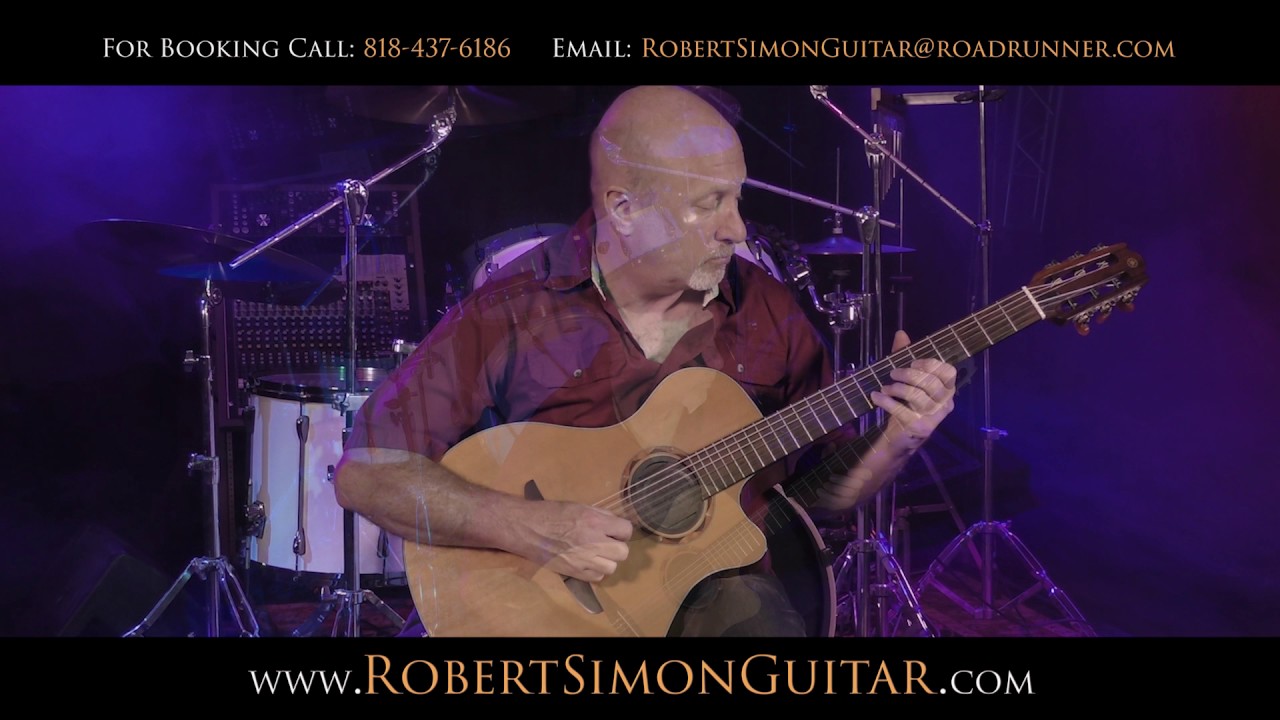 Promotional video thumbnail 1 for Flamenco/Classical Guitarist Robert Simon/Singing Acoustic Guitar Duo