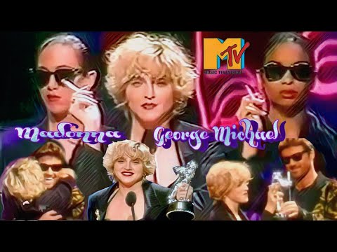 MADONNA le ROBA un Beso a GEORGE MICHAEL (1989)