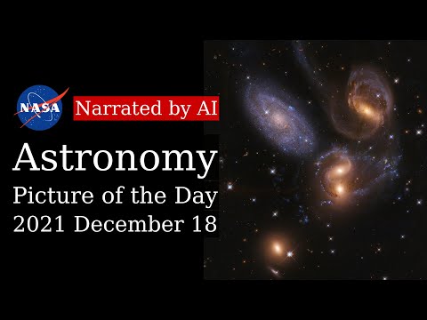 APOD: 2021-12-18 - Stephan's Quintet (Narrated by Emma)