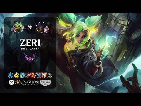 Zeri ADC vs Kog'Maw - KR Master Patch 13.10
