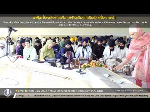 050 Bhai Jagjit Singh Jee Melbourne - Friday AM - Toronto July 2022 Annual Akhand Keertan Smaagam