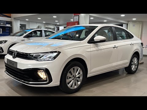 New UPDATED 2025 Volkswagen Virtus Highline Plus AT ❤️ Rs 14.97L (New Variant) | White Colour Review