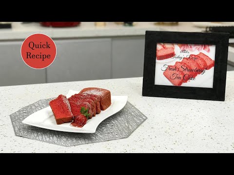 Moist Strawberry Tea Cake -Easy to Make Fresh...