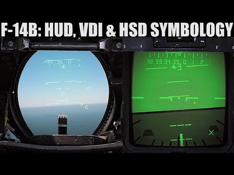 F-14B Tomcat: HUD, VDI & HSD Modes & Symbology Tutorial | DCS WORLD