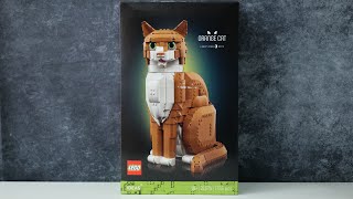 LEGO Ideas 21376 Orange Cat - LEGO Speed Build Review