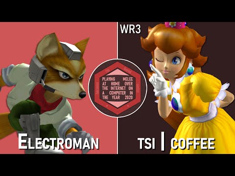 Playing Melee - WR3 - Electroman (Fox) vs. TSI | coffee (Peach)
