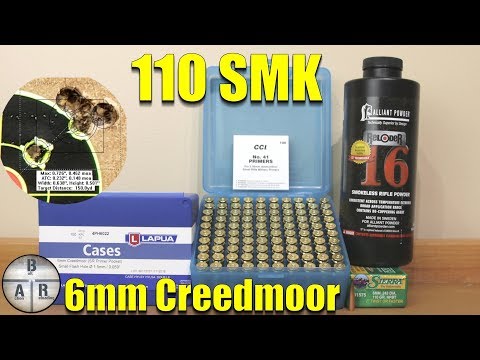 6mm Creedmoor - Sierra Match King 110 gr load test with Reloder 16