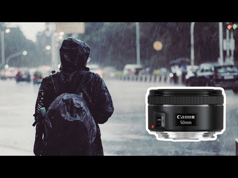 50mm F1.8 Relaxing RAIN POV Street Photography