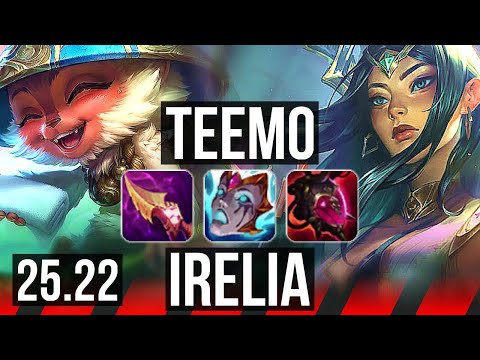TEEMO vs IRELIA (TOP) | KR Master | 25.22