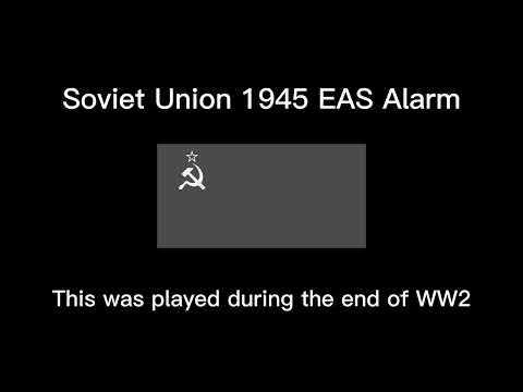 Soviet Union 1945 EAS Alarm (REAL)