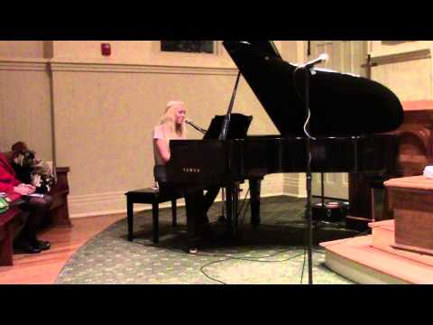 Crosbie Atamaniuk piano recytal 2013 singing Sara Bareilles "Gravity"