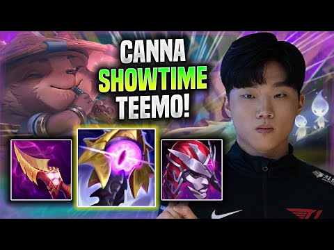 CANNA SHOWTIME WITH TEEMO IN KR SOLOQ! - T1 Canna Plays Teemo TOP vs Gwen!