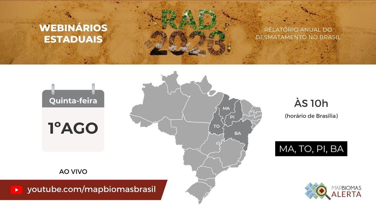 Webinário estadual do RAD2023 -  MA, TO, PI e BA