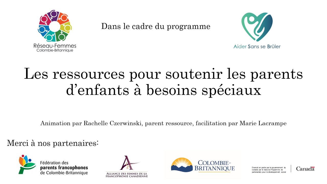 Les ressources pour soutenir mon enfant à besoins spéciaux