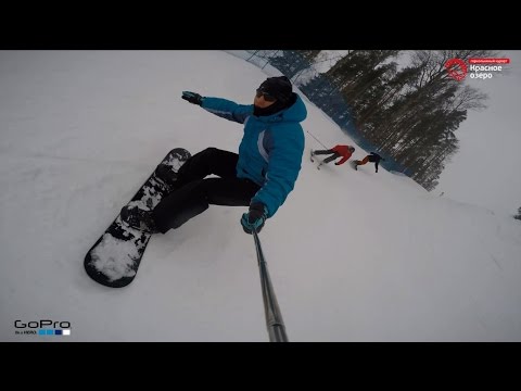 Видео: Видео горнолыжного курорта Красное Озеро в Ленинградская область