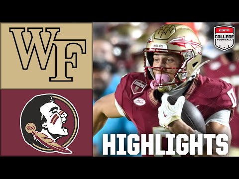 Wake Forest Demon Deacons vs. Florida State Seminoles | Full Game Highlights | ESPN CFB