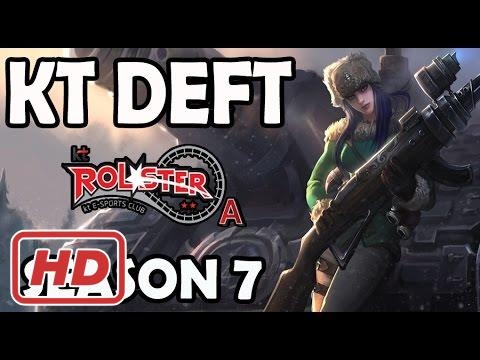 KT Deft plays CAITLYN vs ASHE ADC Ranked Challenger Korea