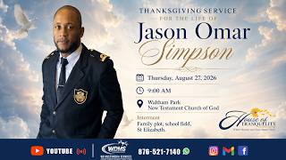 Jason Omar Simpson Funeral Service