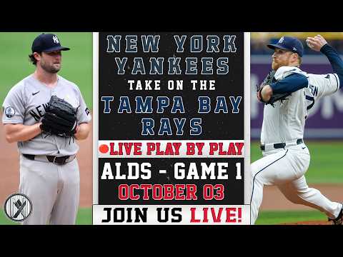 🔴 LIVE Yankees vs Rays | Gerrit Cole vs Drew Rasmussen | ALDS Game 1