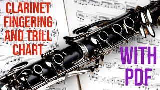 Clarinet Fingering Chart | Trill Chart | With PDF