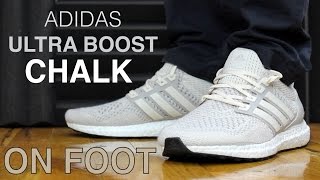 ADIDAS ULTRA BOOST CHALK KANYE FRIENDS AND FAMILY ON FEET