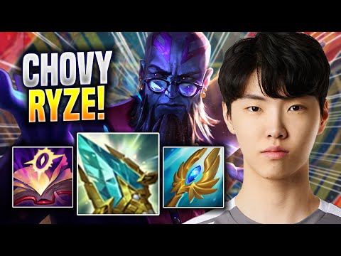 CHOVY DOMINATING WITH RYZE! - GEN Chovy Plays Ryze MID vs Syndra! | Season 2023