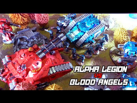 Horus Heresy Battle Report ALPHA LEGION Vs BLOOD ANGELS.  Battle of Kalimar 5. Match 1 of 3 2021