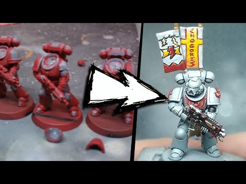 Converting BLOOD ANGELS into WHITE SCARS.