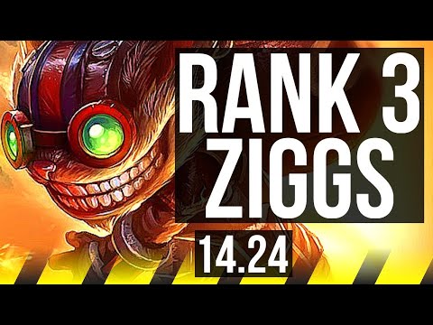 ZIGGS & Rell vs KOG'MAW & Soraka (ADC) | Rank 3 Ziggs | VN Challenger | 14.24