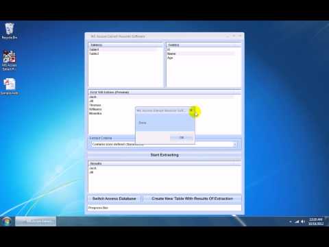 MS Access Extract Records Software
