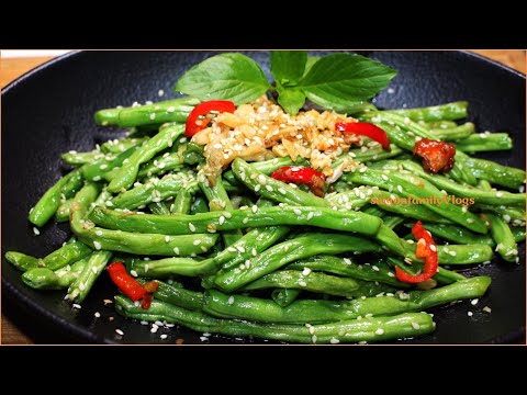 Đậu Que Xào Tỏi. Cách Làm Đậu Cô Ve Xào Ngon Đổi Món Cơm Chay Mặn, Đãi Tiệc Gia Đình. TastyParty
