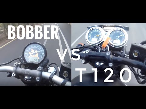 Triumph Bobber vs Bonneville T120 | Which is QUICKER?