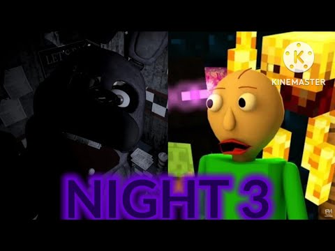 BALDI VS FNAF 1 NIGHT 3 *fanmade*