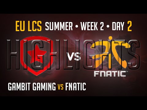 Gambit Gaming vs Fnatic HIGHLIGHTS | Week 2 EU LCS Summer Split 2015 S5 | GMB vs FNC W2