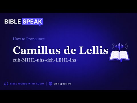 How to Pronounce Camillus de Lellis video thumbnail