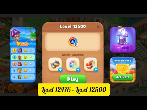 Gardenscapes ( Level 12476 - Level 12500 ) - All Puzzles - Gameplay PART - 547