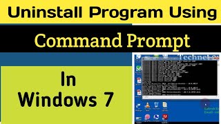 How to Uninstall Program using Command Prompt In Windows 7