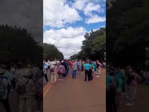 Manifestación de Adultos Mayores en Pirapey 45 distrito de Edelira Itapúa