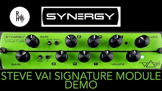 Video thumbnail for Synergy Steve Vai Signature Module Demo by Rick Hollis