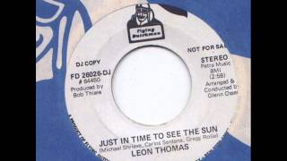 Leon Thomas   - Just In Time To See The Sun
