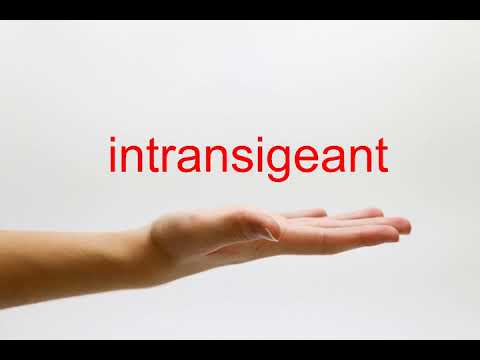 How to Pronounce intransigeant - American English