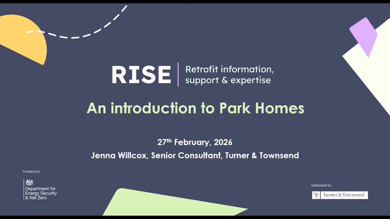 An introduction to Park Homes | RISE Masterclass