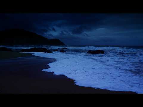 Ocean Sounds For Sleeping | Deep Night Waves Creating Calm Sleep and Releasing Mental Tension
