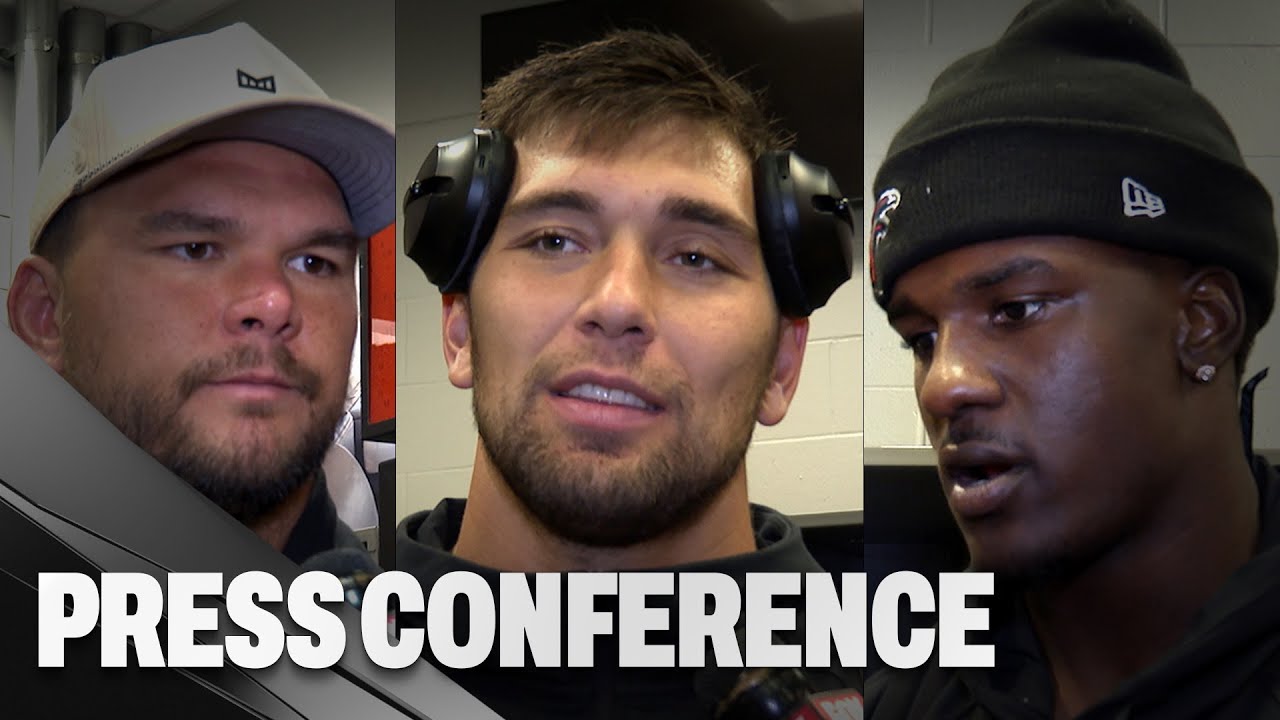 Kaden Elliss & others on the Atlanta Falcons loss to the New York Jets | Press Conference