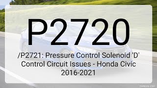 OBD Code p2721 Guide to Repair
